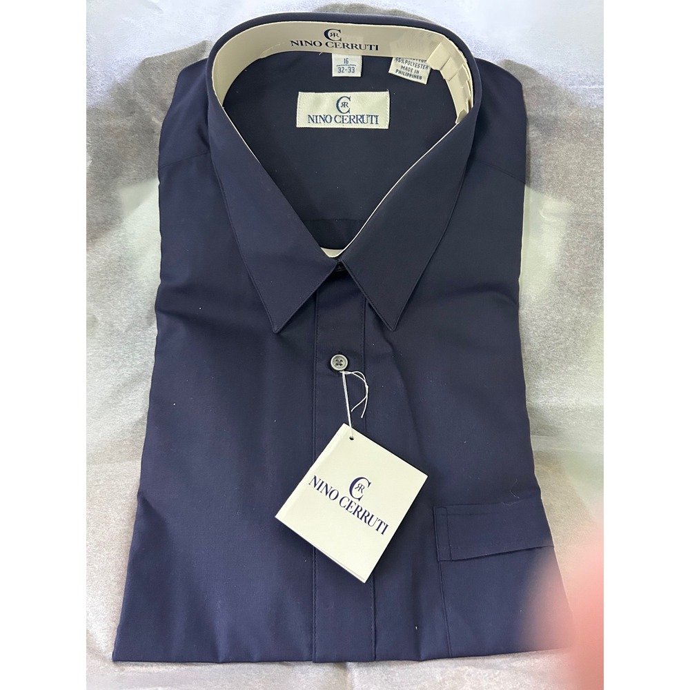 Nino Cerruti Men's Dress Shirt, Long Sleeve, Button‎ Up, 16 32/33, New With Tags